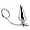 Metal Hard - Anneau En Acier Avec Plug Anal 80 X 55 Mm